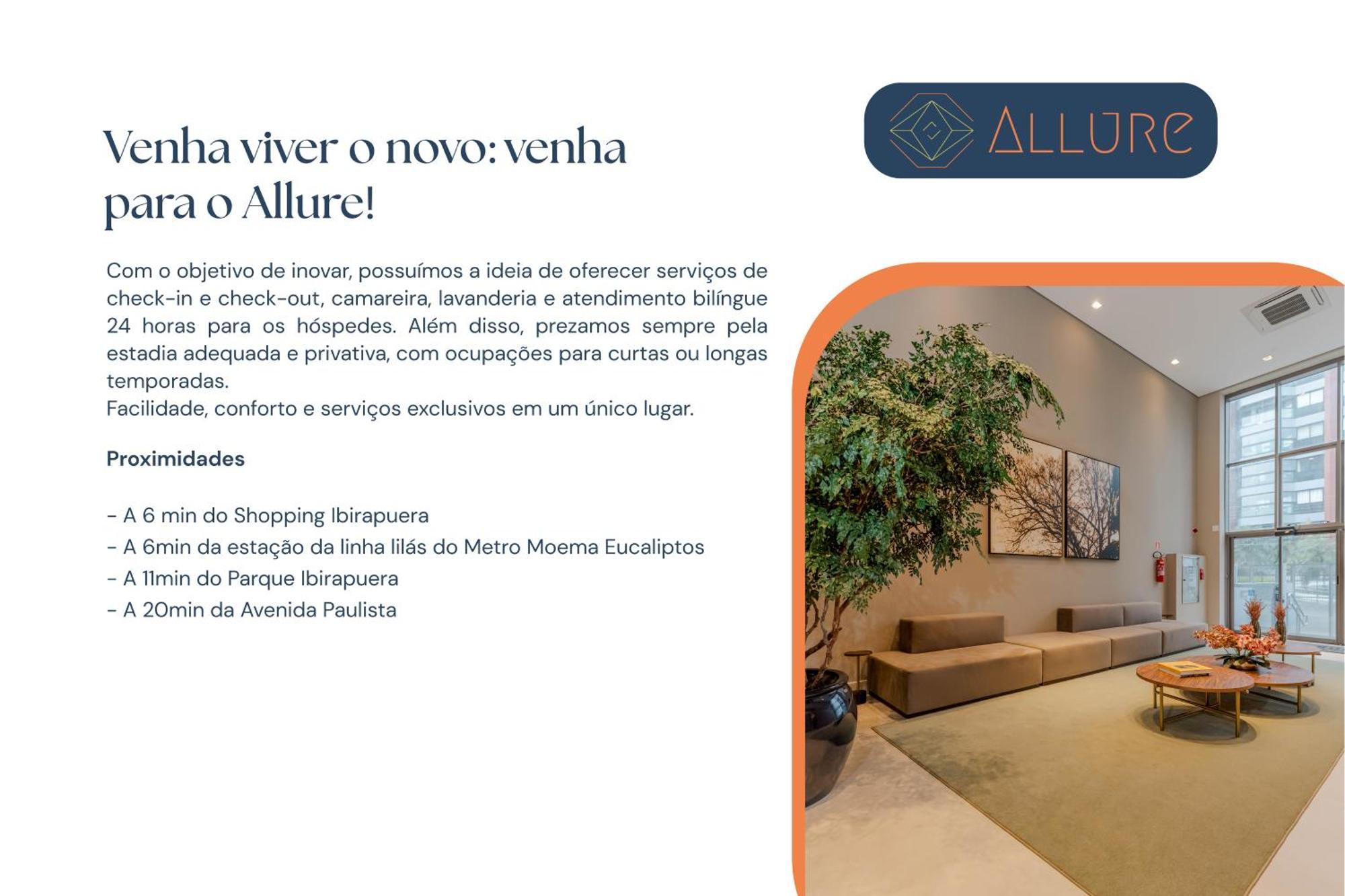 Apartamentos Studio Allure Moema - Com Cafe Da Manha Opcional, Recepcao E Valet 24 Horas São Paulo Zewnętrze zdjęcie